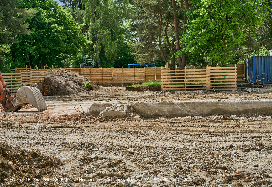26.05.2022 - Baustelle am Haus für Kinder in Neuperlach